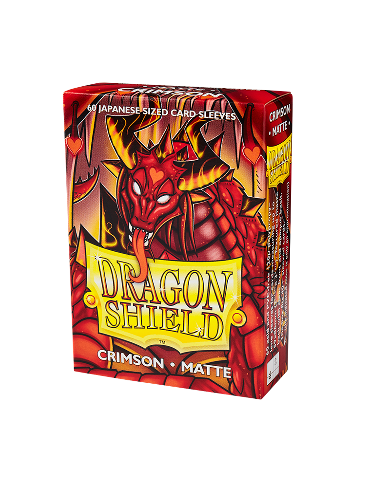 Dragon Shield Japanese Matte Sleeves - Crimson (60 Sleeves)