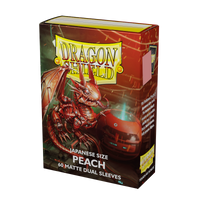 Dragon Shield Japanese Dual Matte Sleeves - Peach 'Piip' (60 Sleeves)