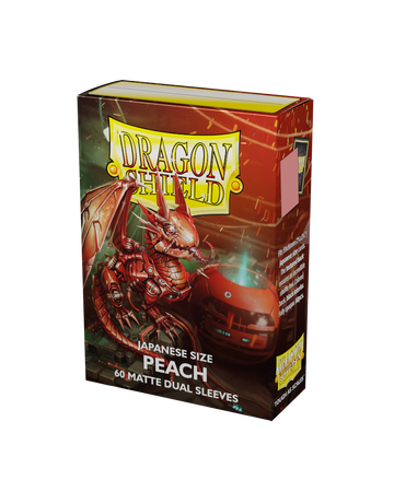 Dragon Shield Japanese Dual Matte Sleeves - Peach 'Piip' (60 Sleeves)