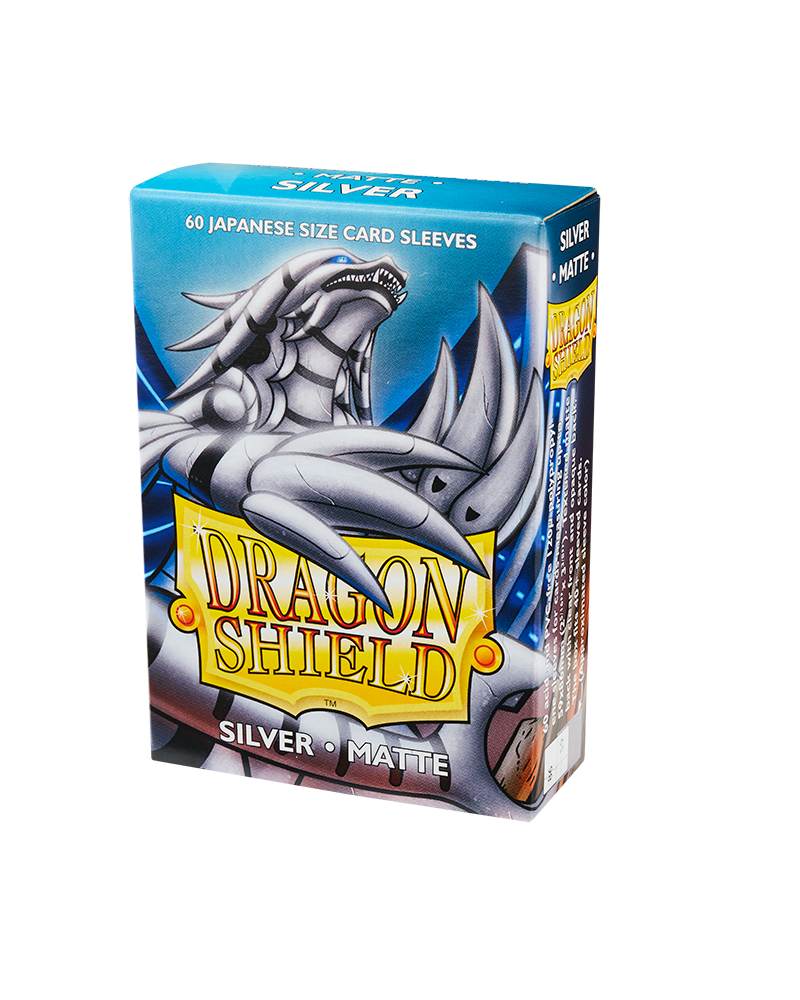 Dragon Shield Japanese Matte Sleeves - Silver (60 Sleeves)