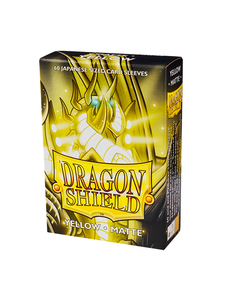 Dragon Shield Japanese Matte Sleeves - Yellow (60 Sleeves)