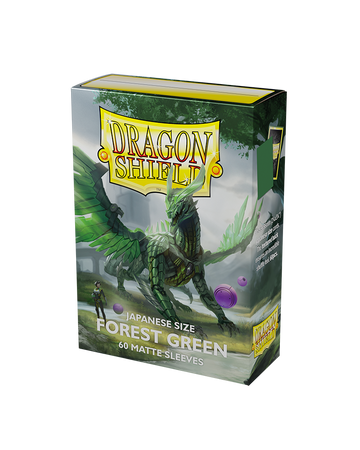 Dragon Shield Japanese Matte Sleeves - Forest Green (60 Sleeves)
