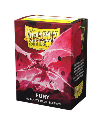 Dragon Shield Dual Matte Sleeves - Fury 'Alaric, Crimson King' (100 Sleeves)