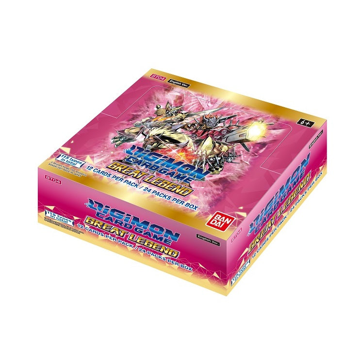 Digimon Card Game - Great Legend Booster Display BT04 (24 Packs)