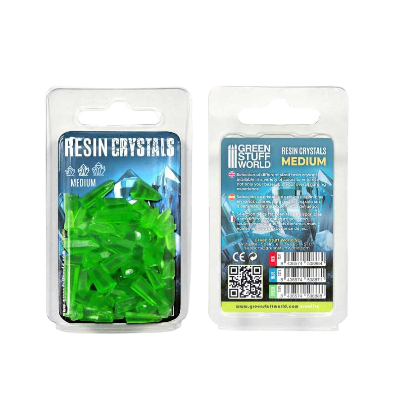 Green Stuff World - Resin Crystals MEDIUM - Green