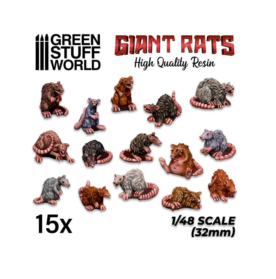 Green Stuff World - Giant Rats - Resin Set
