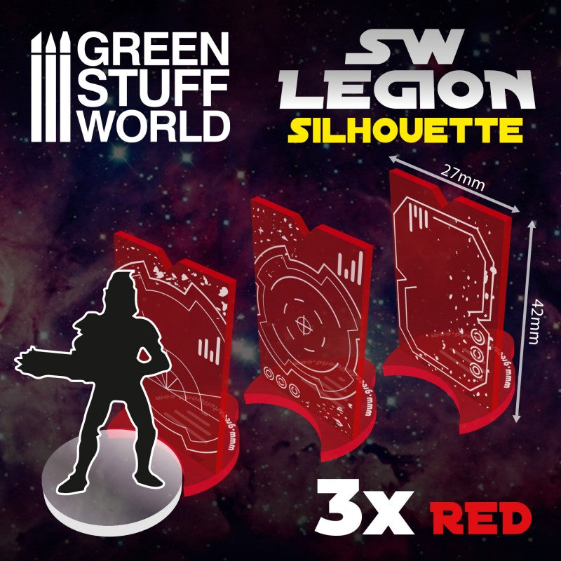 Green Stuff World - SW Legion Silhouette - Red