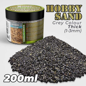Green Stuff World - Thick Hobby Sand - Dark Grey 200ml