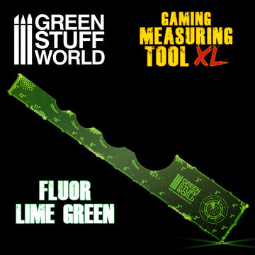 Green Stuff World - Gaming Measuring Tool - Fluor Lime Green 12 inches