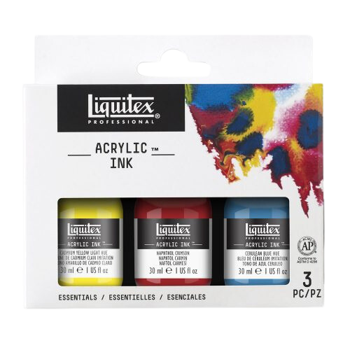 Liquitex - Acrylic Ink Set - 3x30ml - Essentials