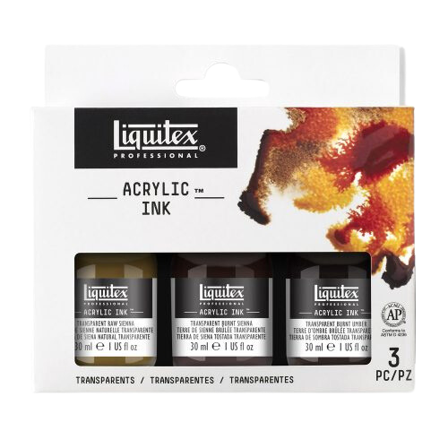 Liquitex - Acrylic Ink Set - 3x30ml - Transparents