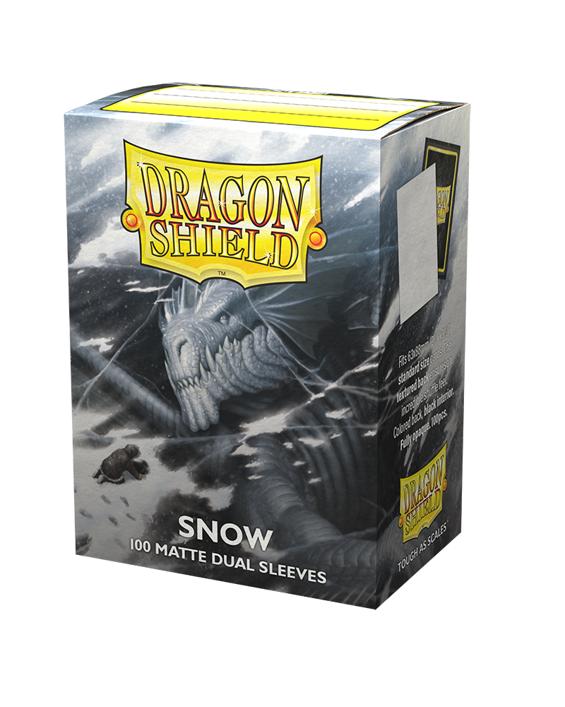 Dragon Shield Dual Matte Sleeves - Snow 'Nirin' (100 Sleeves)