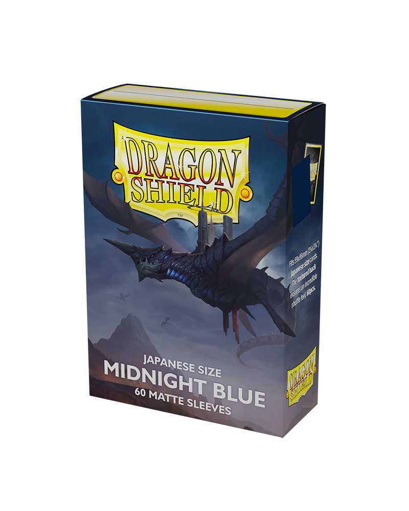 Dragon Shield Japanese Matte Sleeves - Midnight Blue (60 Sleeves)