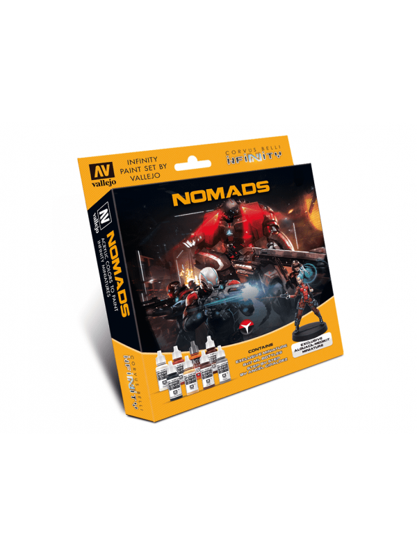 Infinity - Model Color Set: Nomads + Exclusive Miniature