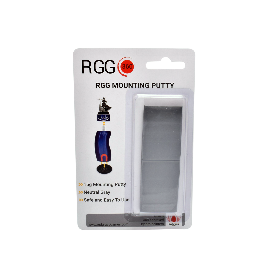 Red Grass Creative - 15g of mounting Putty for RGG360 – Neutral Gray