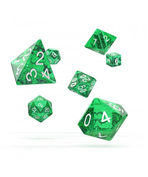 Oakie Doakie Dice RPG Set Speckled Green (7Dice)
