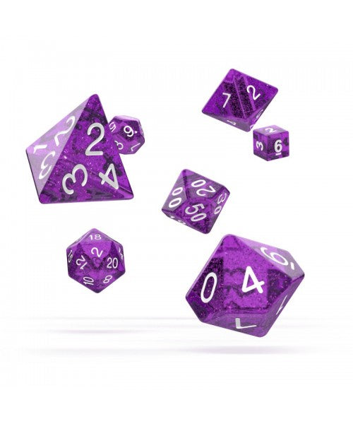 Oakie Doakie Dice RPG Set Speckled Purple (7Dice)