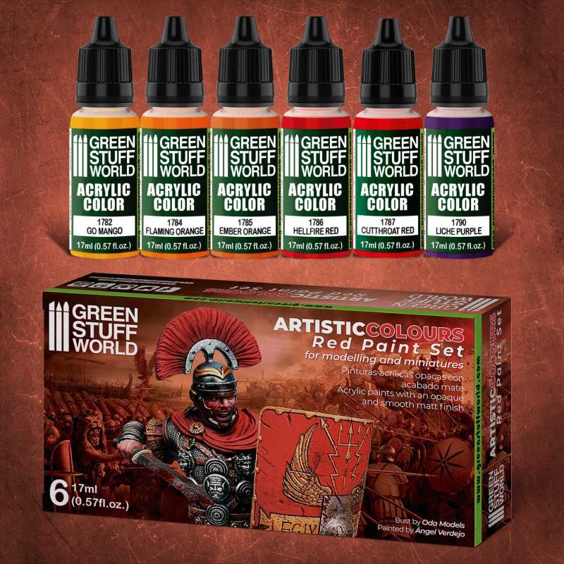 Green Stuff World - Paint Set - Red