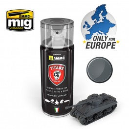 Ammo by Mig - TITANS HOBBY: Panzergrau Matt Primer (German Dark Grey)
