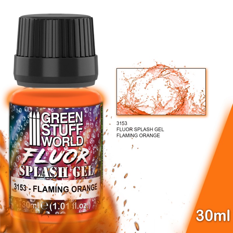 Green Stuff World - Splash Gel - Flaming Orange