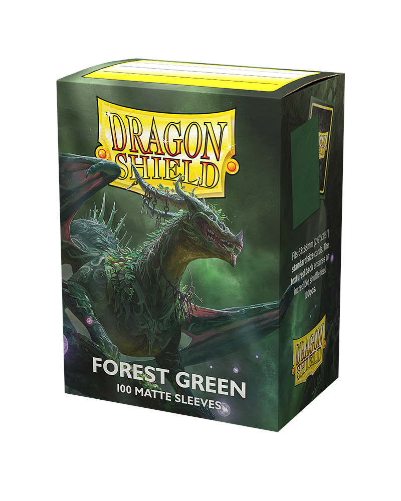 Dragon Shield Matte Sleeves - Forest Green (100 Sleeves)