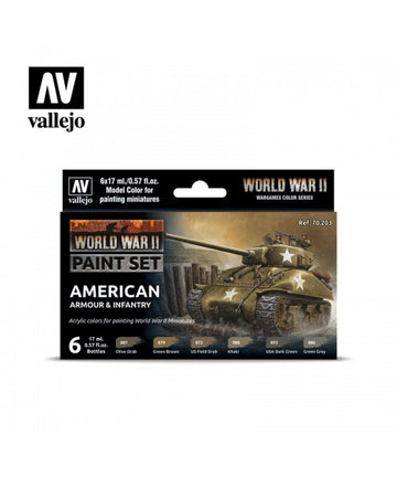 Model Color Set: WWII American Armour & Infantry