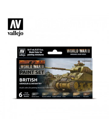 Model Color Set: WWII British Armour & Infantry