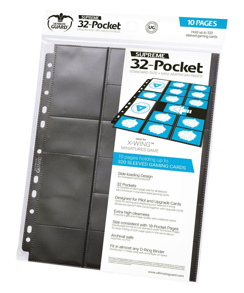 Ultimate Guard: 32 Pocket Pages Standard + Mini American Size
