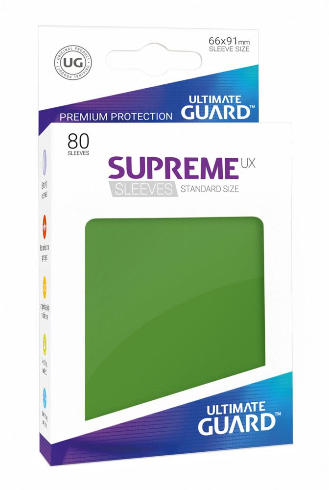 Ultimate Guard Supreme UX Sleeves Standard Size Green (80)