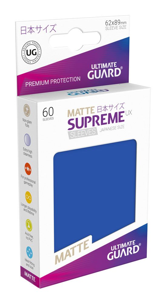Ultimate Guard Supreme UX Sleeves Japanese Size Matte Blue (60)